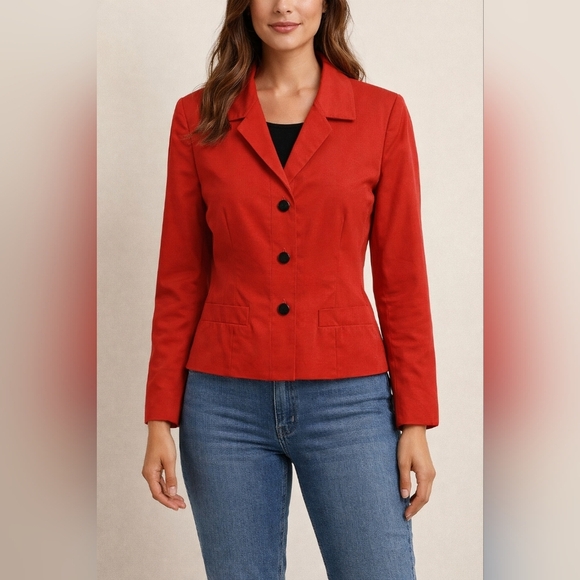 Carlisle Jackets & Blazers - Carlisle Vibrant Red Women's Blazer